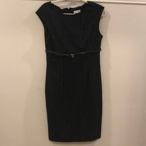 Calvin Klein Sheath Dress with Belt Size 6